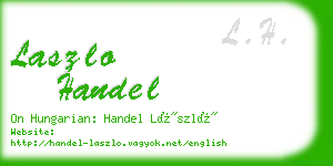 laszlo handel business card